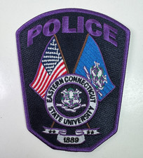 Eastern Connecticut State University Police Purple Awareness Patch I3 picture