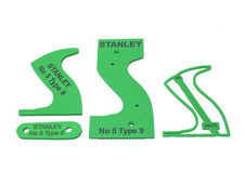 Stanley No 5 Type 9 4-Piece Hand Plane Tote Template Set picture