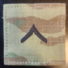 Private (PV2) OCP Rank Patch - Hook Fastener - Army Combat Uniform (ACU) picture