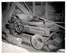 LG968 1947 Orig Maynard White Photo 150YR OLD WOOD PLANER STEARNS CORNE SAW MILL picture