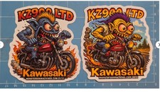 Kawasaki KZ900 LTD Sticker 2 Pack 9x9cm Durable Die-Cut Vinyl Stickers picture