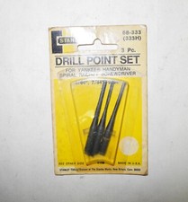 VINTAGE STANLEY TOOLS YANKEE RATCHET SCREWDRIVER #333 BIT SET, 3 BITS, NOS, NICE picture