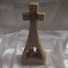 2002 Enesco Foundations by Karen Hahn Cross Wedding Chapel Christian table Decor picture