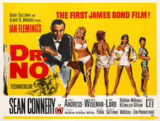 Dr. NO JAMES BOND 007 Sean Connery Movie Poster Art Print picture