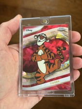 Topps 2025 Chrome Disney  TIGGER -  Red Sapphire Refractor - 1/ 5 picture