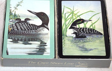 Cape Shore Line Loons 2 Decks Playing Card Set In Box - Used Nature Baby Loons picture