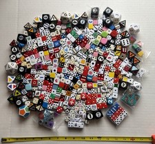 390+ Dice Huge Vintage Modern Color Casino Poker Yahtzee Dungeon Lot 5.5 pounds picture