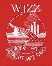 WJZZ 105.9 FM Detroit Jazz Radio Station Promo T-shirt Texture 8x10 Photo picture