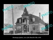OLD LARGE HISTORIC PHOTO OF MONTMAGNY QUEBEC VIEW OF THE HOTEL De VILLE c1910 picture