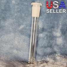 5.5in 5 1/2 Inch Downstem Clear Glass Tube For 14mm Male Bowl Tobacco Water Pipe picture