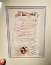 Anne Geddes Matted Sleeping Baby Print on Pink Blanket Wall Decor picture