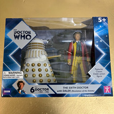 Doctor Who Sixth Doctor & Dalek Action Figure Set Vintage 1996 NIB picture