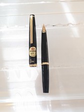 Vtg Nos Black Gt Pilot Elite Fountain Pen - 14k F Nib picture