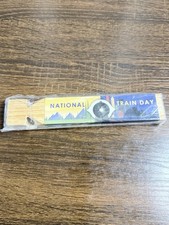 Amtrak National Train Day 2013 Wooden Train Whistle 7” Sealed Trains Matter picture