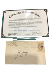 NASA Apollo 16 Astronaut John Young Original Autopen Signed Envelope 1969 🌖 picture