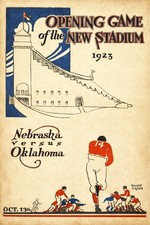 🏈 1923 Nebraska vs Oklahoma Football Poster - Vintage Sports Decor 24x36” - picture