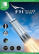 FALCON HEAVY Plastic model Rocket SpaceX NASA Scale 1:144 Spacecraft 3D Print picture