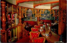 Vintage Madonna Inn Coffee Counter San Luis Obispo CA Mirro-Krome Postcard picture