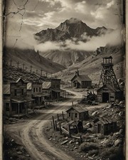 Old Mining Town 8x10 Photo Print Abandoned Ghost Mining Town Vintage Wall Art 22 picture
