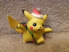 ~ 2000 Pokemon Pikachu's Holiday Party Light Up Christmas Ornament NINTENDO  picture
