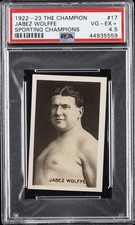 1922-23 THE CHAMP SPORTING CHAMPIONS #17 JABEZ WOLFFE PSA 4.5 picture