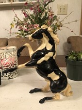 Vintage Hartland Plastics 800 Series Fighting Mustang Stallion Horse Figurine 9” picture