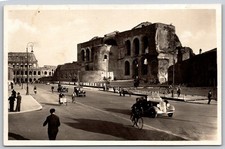 Rome Italy Colosseum Via dell'Impero Empire Street RPPC Postcard BB570 picture