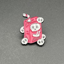 Death Juice Box Skulls Lapel Hat Pin picture