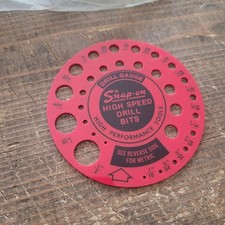 Vintage Snap On Tools Drill Gauge SPP383 Underlined NOS Metric Fractional Tool picture