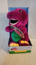 NEW 1996 90's Vintage Barney Plush Doll Purple Dinosaur Original Box Stuffed NIB picture
