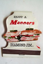 1960s Jewelite Matchbook from Manners Big Boy Restaurants - Diamond Jim Sandwich picture