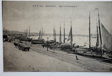 Bordeaux France 1900s Postcard Quais Sud Horse Carriages Pont de Pierre picture