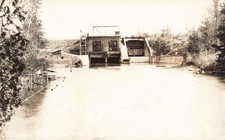 NW Benzonia Frankfort MI RPPC Betsie River Old BENZIE POWER CO. HOMESTEAD DAM 3 picture