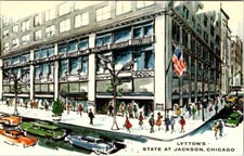 Chicago, IL Illinois LYTTON'S DEPARTMENT STORE 1968 Advertising ARTISTS Postcard picture