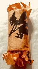 Rare vintage Halloween Crepe Paper Party Favor Witch Cat with prizes no candy  picture