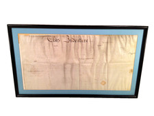 1828 Indenture Document in Frame Joseph Dugan from the Gibsons (James - a lawyer picture