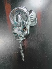 Dodge Ram Hood Ornament Ram Head 1981-1993 Ram Charger -chrome picture