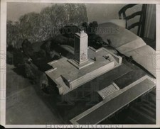1938 Press Photo Gettysburg Monument in Pennsylvania - ney01801 picture