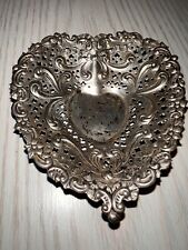 Vintage GORHAM #956 Solid Sterling Silver 925 HEART Shaped Small Dish 26.6 GRAMS picture