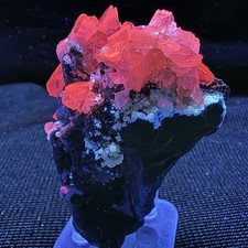 Fluorescent Scheelite & Calcite Xls: Ophir Hill Mine, Ophir, Toole County, Utah picture