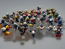 The Smurfs Plastic Figurine Lot of 44- Smurf, Smurfette & Papa Smurf picture