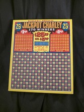Vintage Harlich's Jackpot Charley 25¢ Punchboard Unused Original Wrap 1000 Hole picture