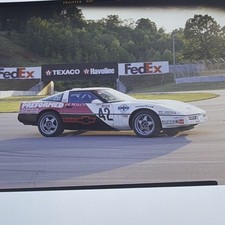 Vintage 1989 #42 Corvette Challenge Race Car 4x5 Slides Mid America Yager Lot 4 picture