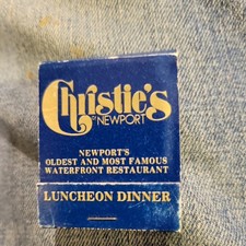 Vintage Matchbook Collectible Ephemera A28 Newport Rhode Island Christy boat picture