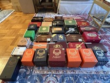 Lot of 4 Empty Decorative Cigar Boxes - DIY Humidor, Jewelry, Or Watch Box picture