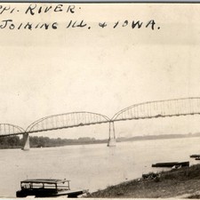 1928 Dubuque IA East Dubuque IL Eagle Point Bridge Snapshot Photo 4