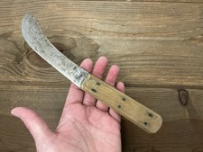 Old Vintage Hunter Field Dressing Knife Hide Skinning Fur Trapper Carbon Steel picture