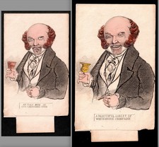 RARE - 1840 Martin Van Buren David Claypool Johnston Cider Mug Metamorphic SR.Mv picture