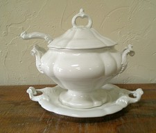 Red Cliff Ironstone Soup Tureen w/ Lid, Ladle & Underplate USA #4426 picture