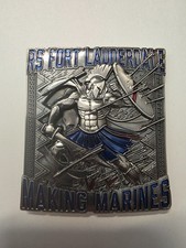 USMC RS Fort Lauderdale Recruiting Spartans Rare Last One Challenge Coin picture